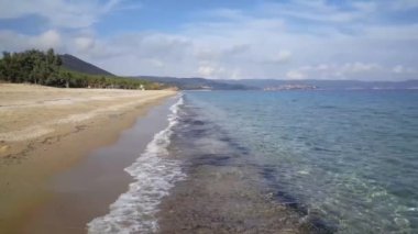 Yunanistan 'da Pyrgadikia çevresindeki plaj