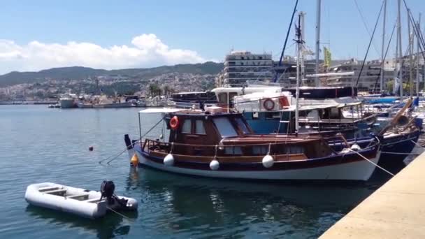 Porto Kavala Grécia — Vídeo de Stock