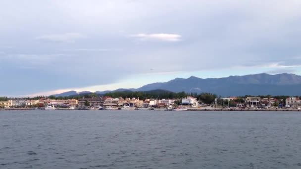 Ferry Départ Port Keramoti Grèce — Video