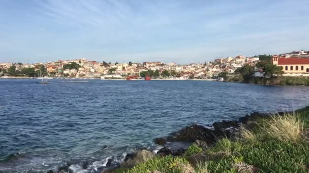 Yunanistan Neos Marmaras Limanı — Stok video