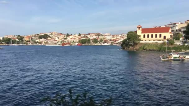 Yunanistan Daki Neos Marmaras Limanı — Stok video