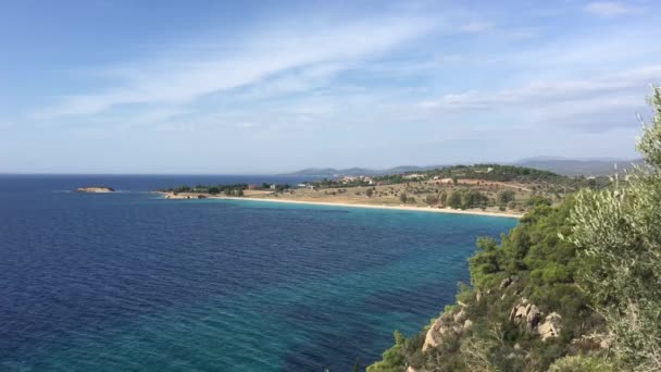 Agios Ioannis Beach Sithonia Greece — Stock Video