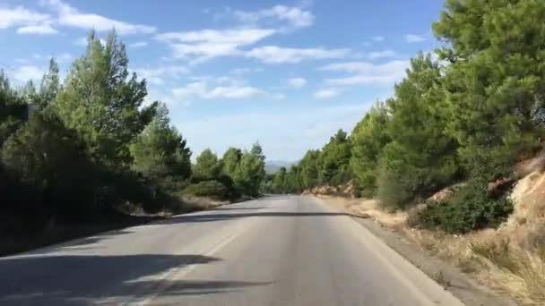Driving Psakoudia Greece — Stock Video