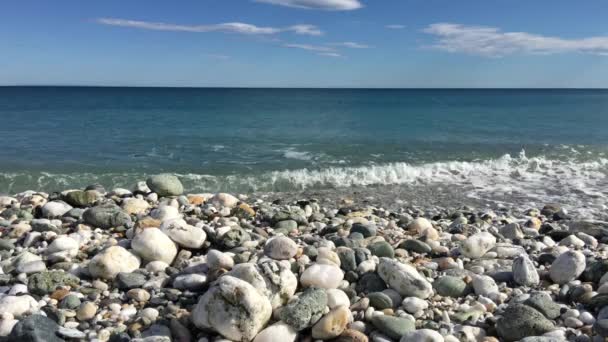 Piedras Playa Velika Grecia — Vídeos de Stock