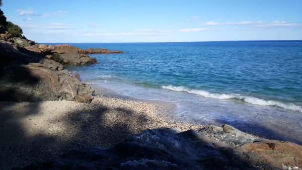 Playa Rakopotamos Grecia — Vídeo de stock