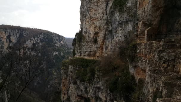 Das Kloster Des Heiligen Paraskevi Ein Verlassenes Kloster Zagori Griechenland — Stockvideo