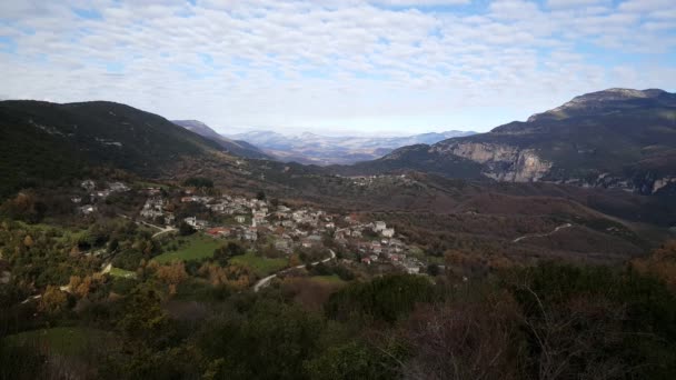 Village Monodendri Grecji — Wideo stockowe