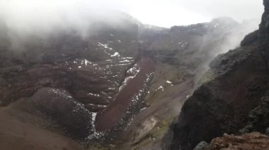 Pan Vezüv Dağı 'ndan İtalya, Campania' daki Napoli Körfezi 'nde bir somma-stratovolcano.