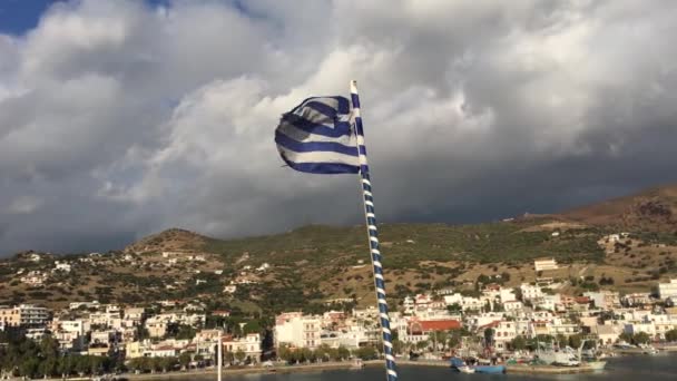 Opuszczenie Portu Marmari Grecja — Wideo stockowe