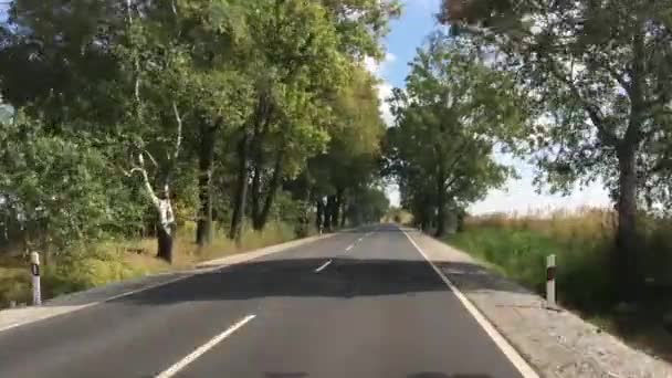 Conducir Hacia Poroszlo Hungría — Vídeo de stock