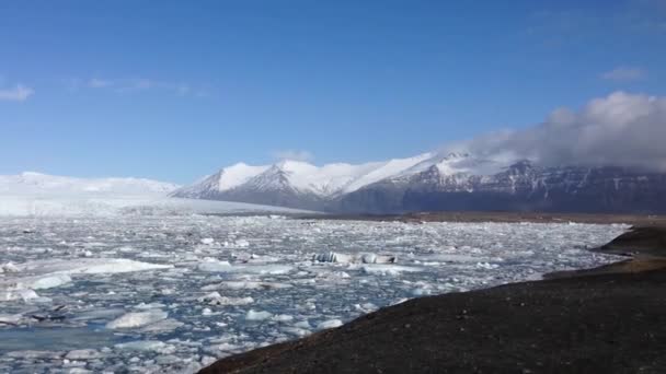 Cerca Ice Laguna Del Glaciar Jukulsrln Sureste Islandia — Vídeos de Stock