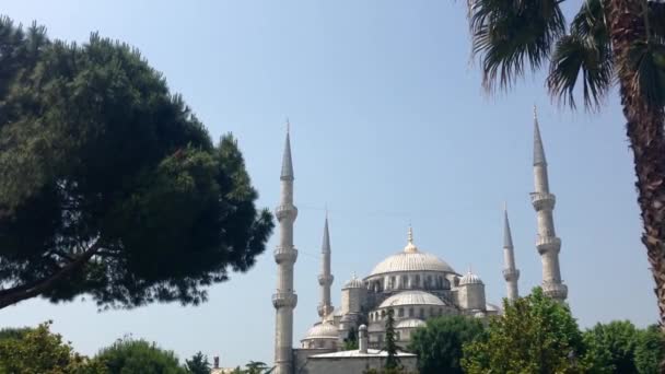 Sultan Ahmed Moschee Blaue Moschee Istanbul Türkei — Stockvideo