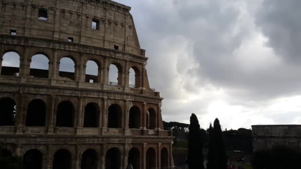 Coliseo Anfiteatro Flamenco Roma Italia — Vídeos de Stock