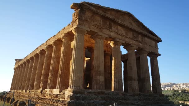 朱诺神庙 公元前5世纪意大利阿格里根托的一座希腊神庙 — 图库视频影像