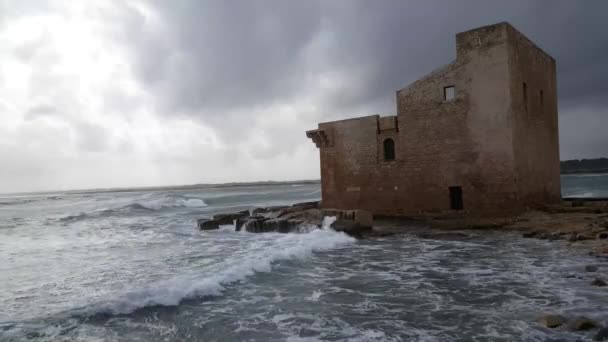 Torre Sveva Riserva Naturale Orientata Oasi Faunistica Vendicari Parc National — Video