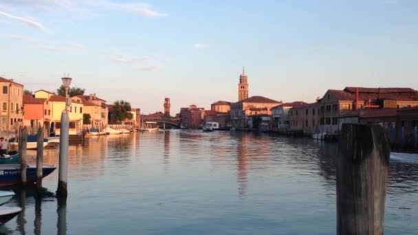 Barcos Murano Venice Italia — Vídeo de Stock