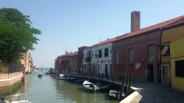 Kanal Murano Venedig Italien — Stockvideo