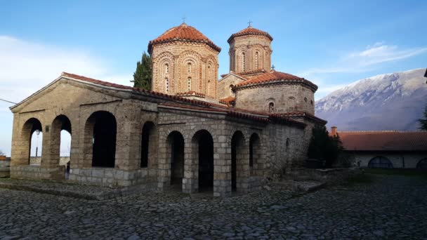 Klášter Saint Naum Ohrid Saint Naum Macedonia — Stock video