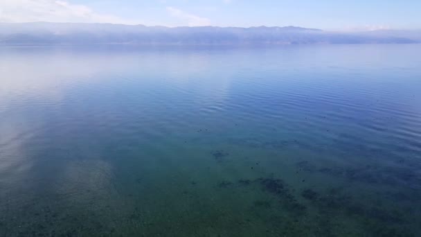 Quiet Lake Ohrid Macedônia — Vídeo de Stock