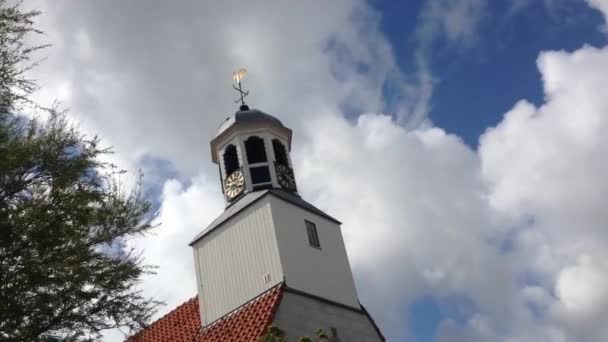 Church Koog Texel Países Bajos — Vídeos de Stock