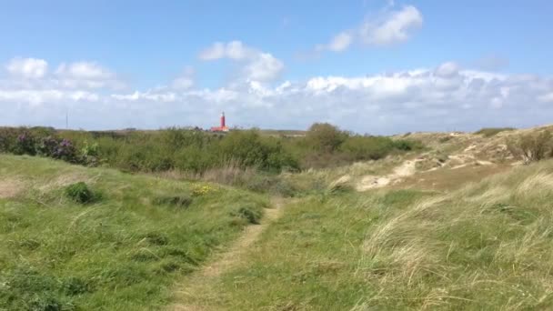 Light House Dunes Texel Holland Nizozemsko — Stock video