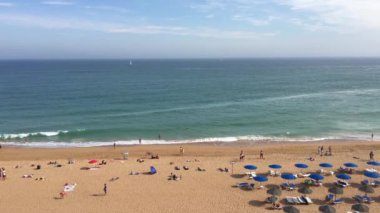 Albufeira Portekiz plajı.