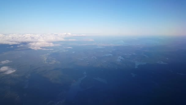 Fliegen Über Norwegen Skandinavien — Stockvideo