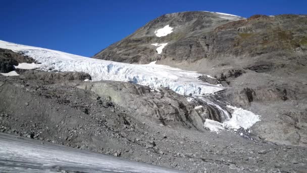 Gleccser Jotunheimen Nemzeti Parkban Norvégia — Stock videók