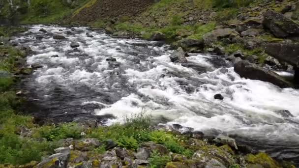 Floden Voringfossen Norge — Stockvideo