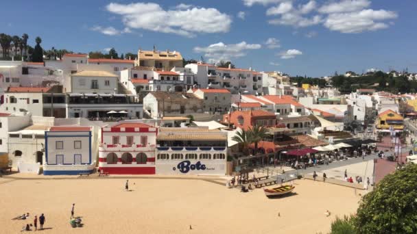 Praia Carvoeiro Algarve Portekiz — Stok video