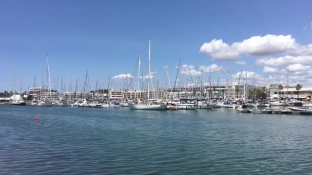 Přístav Marina Lagos Lagos Algarve Portugalsko — Stock video