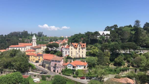 Sintra Stad Med Camara Kommun Portugal — Stockvideo