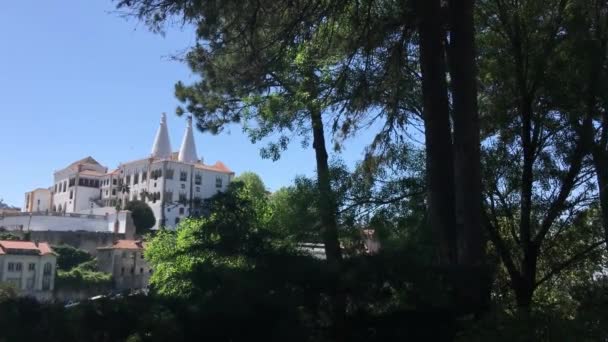 Nationaal Paleis Sintra Portugal — Stockvideo