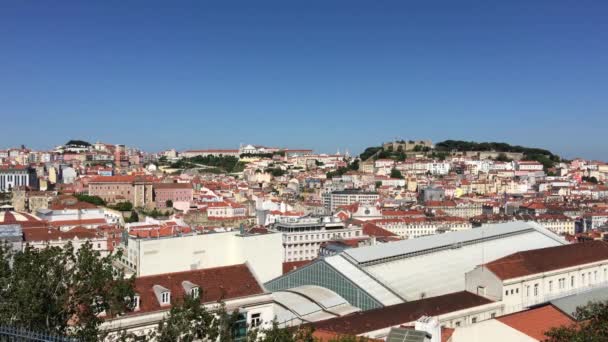 Pra Marqus Pombal Lisabonu Portugalsko — Stock video