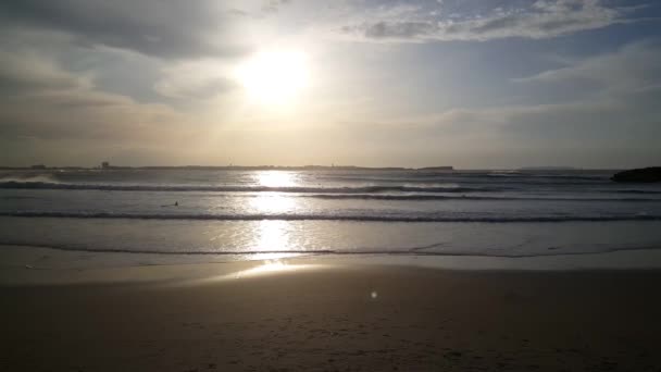 Plaja Praia Campismo Din Baleal Portugalia — Videoclip de stoc