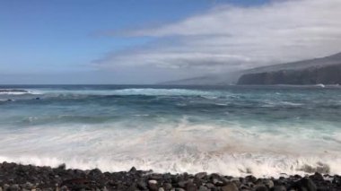 Puerto de la Cruz plajı Tenerife kanarya adaları