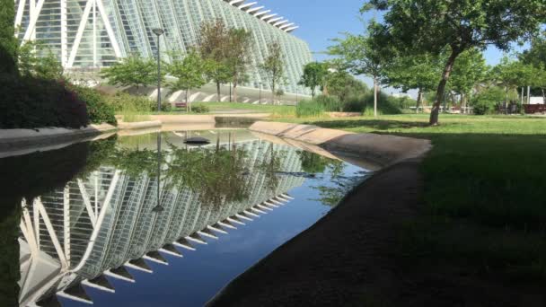 Museo Las Ciencias Principe Felipe Vid Staden För Konst Och — Stockvideo