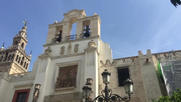 Die Kathedrale Der Heiligen Maria Vom Stuhl Kathedrale Von Sevilla — Stockvideo