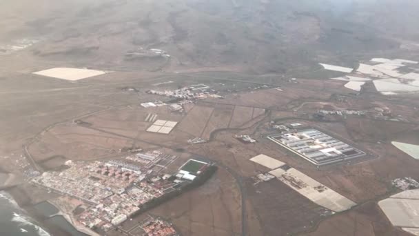 Förbered För Landning Gran Canarias Flygplats — Stockvideo