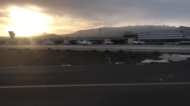 Ankunft Flughafen Gran Canaria — Stockvideo