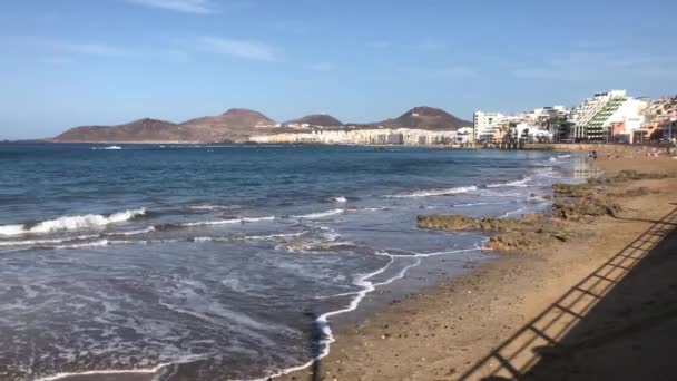 Playa Las Canteras Las Palmas Gran Canaria — Stock Video