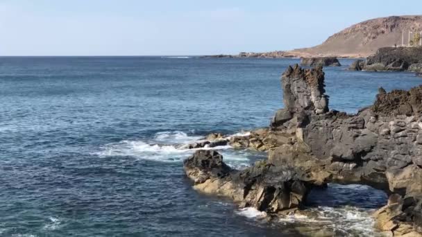 Ακτές Της Las Palmas Gran Canaria — Αρχείο Βίντεο