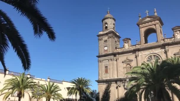 Pan Gran Canaria Daki Las Palmas Katedrali Nden — Stok video