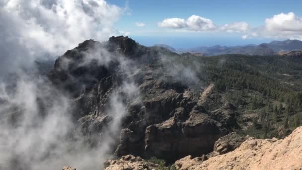 Pan Pico Las Nieves Vetta Più Alta Dell Isola Gran — Video Stock