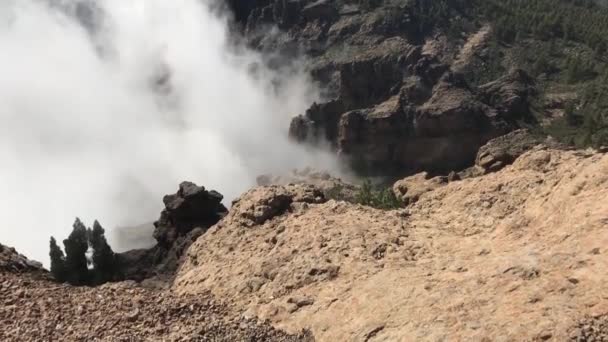 Pico Las Nieves Ten Yukarı Gran Canaria Adasının Yüksek Zirvesi — Stok video