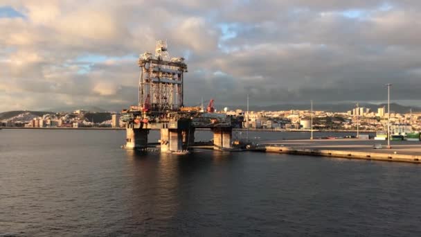 Saliendo Del Puerto Las Palmas Gran Canaria — Vídeo de stock