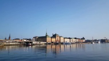 Gamla Stan 'in eski kasabası Stockholm İsveç' te