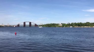 Kiev Ukrayna 'daki Dinyeper Nehri