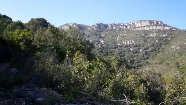 Pan Serra Del Montsi Sant Carles Ripita Spagna — Video Stock