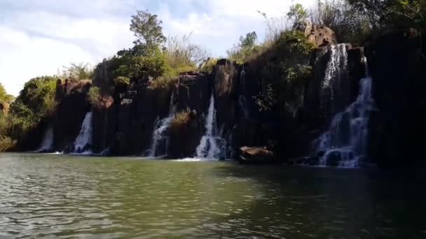 Wasserfälle Albert Falls Game Reserve Der Südafrikanischen Provinz Kwazulu Natal — Stockvideo